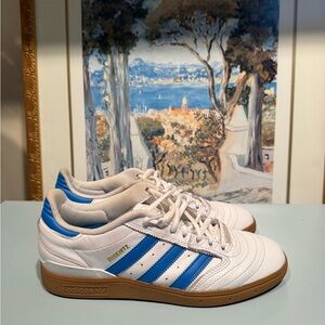 Adidas White and Blue Sneakers